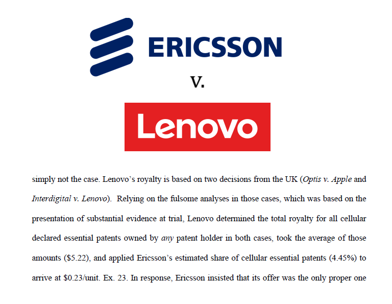 $5.22 per unit is aggregate 5G SEP royalty according to Lenovo’s deductions from UK High Court decisions